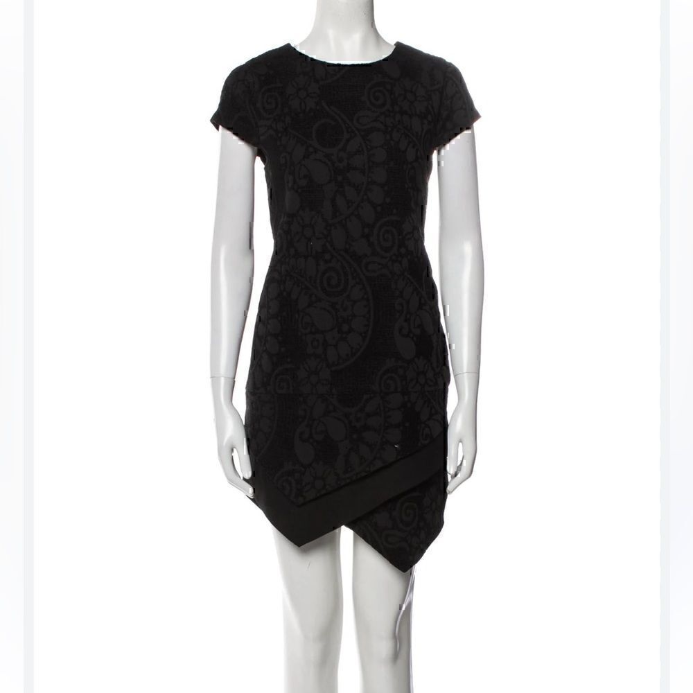 LINE & DOT Printed Black Dress size:S